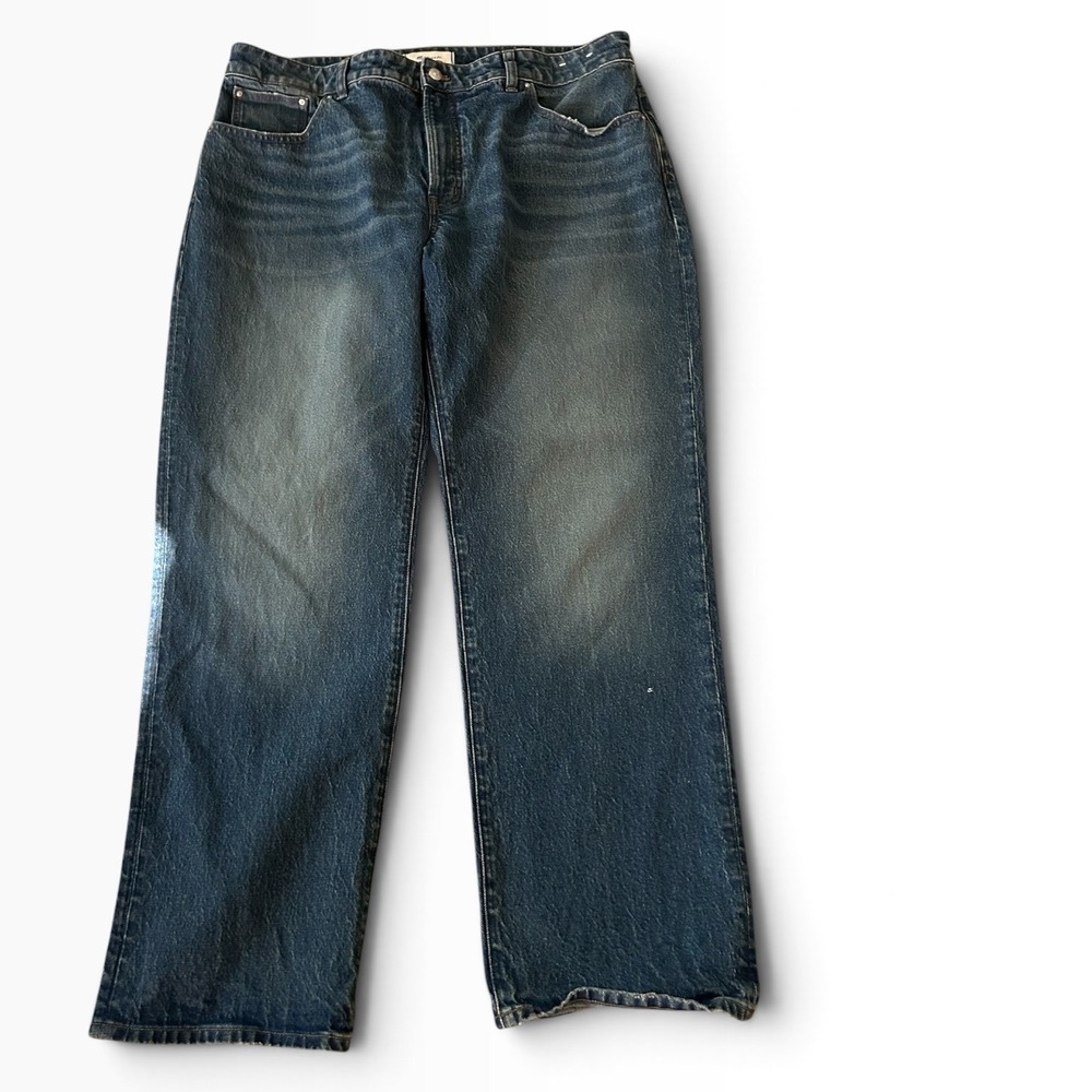 Madewell The Curvy Longline Straight Jean Medium Wash Denim Size 33